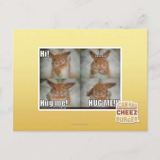 Carte Postale Me serrer dans mes bras (Devant)