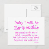 Carte Postale Me-Sponsible (Devant / Derrière)