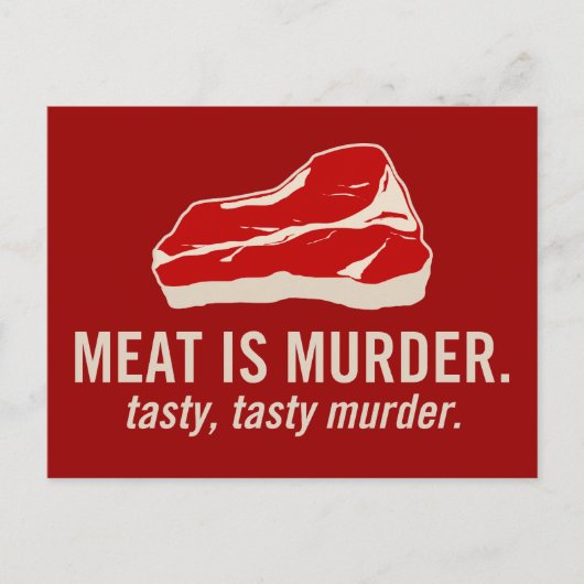 Carte Postale Meat is Murder (Devant)