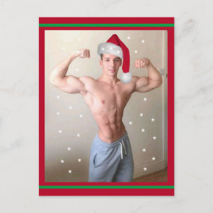 Carte Postale Mec les plus Chauds de la Planète ! Père Noël musc