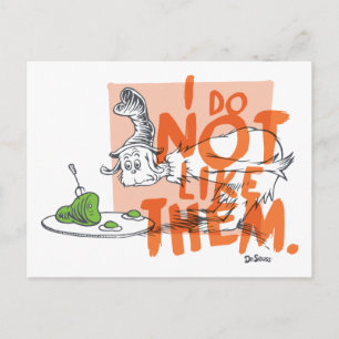 Carte Postale Mec-Seuss Guy-Am-I "Je ne les aime pas"