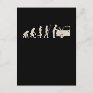 Carte Postale Mécanicien Évolution de tuner de voiture Drôles de