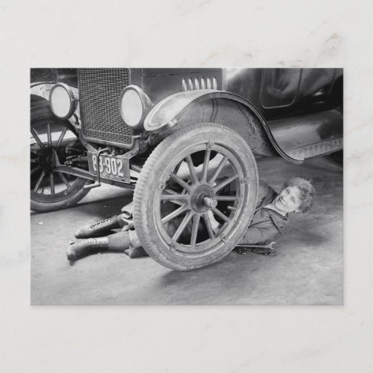 Carte Postale Mécanicienne, 1920 (Devant)