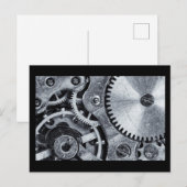 Carte Postale Mécanique de pièce à temps (Devant / Derrière)