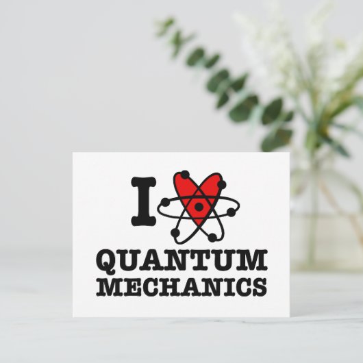 Carte Postale Mécanique quantique (Debout devant)