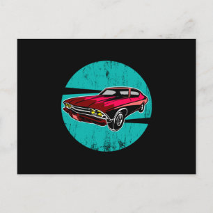Carte Postale Mécanique Wrench Vintage Voiture Idée cadeau