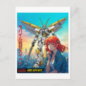 CARTE POSTALE MECHA WARRIOR - LA SUITE ANGEL DE KAORI MK78 (Devant)