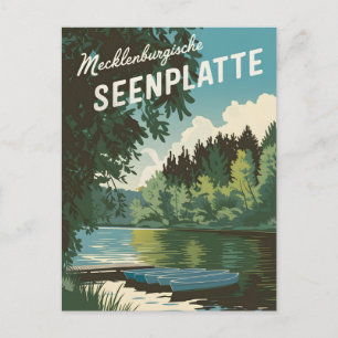 Carte Postale Mecklenburgische Seenplatte Allemagne vintage