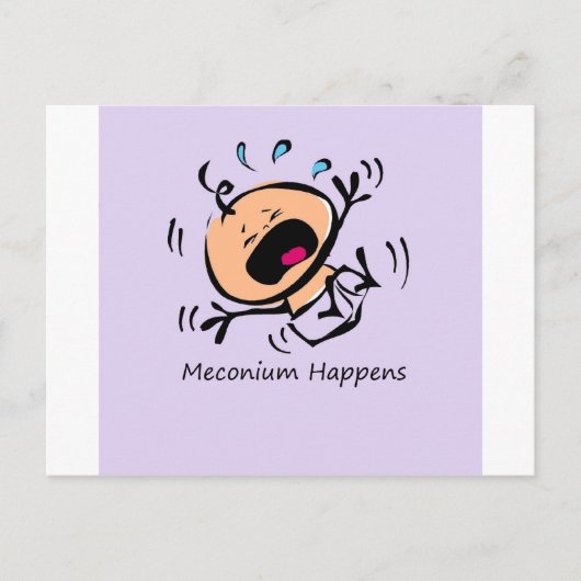 Carte Postale Meconium arrive (Devant)
