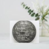 Carte Postale Médaille commémorant l'ouverture du Suez (Debout devant)
