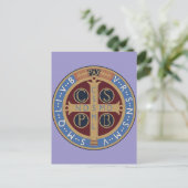Carte Postale Médaille de saint Benoît (Debout devant)