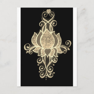Carte Postale médaille d'or floral