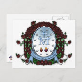 Carte Postale Médaille miraculeuse 2 (Devant / Derrière)