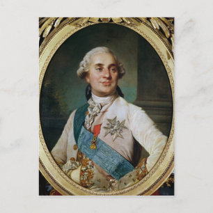 Carte Postale Médaillon de portrait de Louis XVI 1775