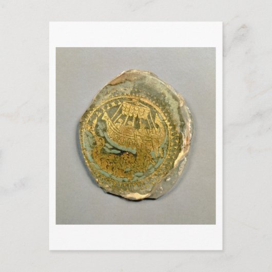 Carte Postale Médaillon représentant Jonah et la baleine, Roman, (Devant)