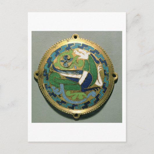 Carte Postale Médaillon représentant un dragon, français, de Con (Devant)