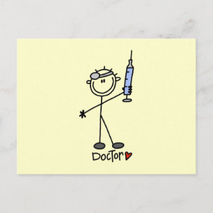 Carte Postale Médecin Bâtonnet de Base