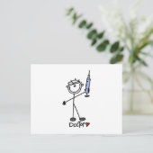 Carte Postale Médecin Bâtonnet de Base (Debout devant)