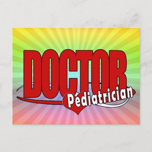 CARTE POSTALE MÉDECIN LOGO PÉDIATRICIEN (Devant)