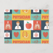 Carte Postale Médecin Professionnel Iconique Conçu (Devant)