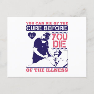 Carte Postale Médecine - Vous Pouvez Mourir Du Traitement