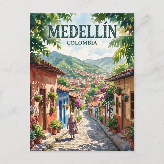 Carte Postale Medellín, Antioquia Colombie (Devant)