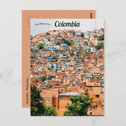 Carte Postale Medellin Colombia (Devant / Derrière)