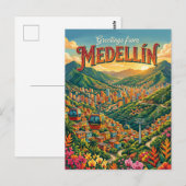 Carte Postale Medellín Colombie (Devant / Derrière)