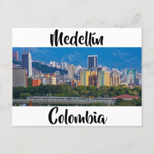 Carte Postale Medellin, Colombie, paysage urbain
