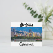 Carte Postale Medellin, Colombie, paysage urbain (Debout devant)
