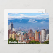 Carte Postale Medellín, Colombie Skyline (Devant / Derrière)