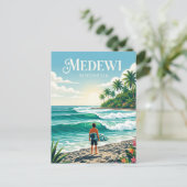 Carte Postale Medewi Indonésie (Debout devant)