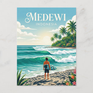Carte Postale Medewi Indonésie