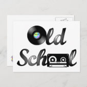 Carte Postale Média sur la musique de l'ancienne école (Devant / Derrière)