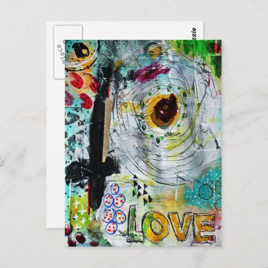 Carte Postale Médias mixtes (Devant / Derrière)