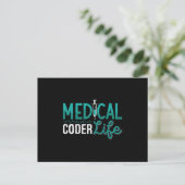 Carte Postale Medical Coder Life Assistant ICD Coding Programmer (Debout devant)