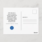 Carte Postale Médicale moderne | Salutation des fêtes du docteur (Dos)