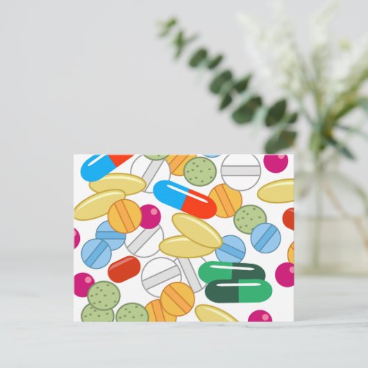 Carte Postale Médicaments (Debout devant)