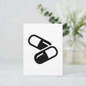 Carte Postale Médicaments pilules (Debout devant)
