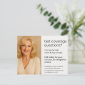 Carte postale Medicare – Conception élégante d'age (Debout devant)