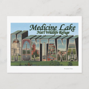 Carte Postale Medicine Lake Nat'l Refuge, Montana