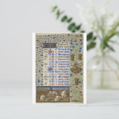 Carte Postale Medieval calendar : July (Debout devant)