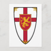 Carte postale Medieval Knights Shield (Devant)