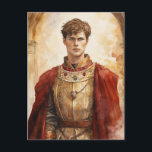 Carte Postale Medieval Prince<br><div class="desc">A Watercolour portrait of a Medieval prince</div>
