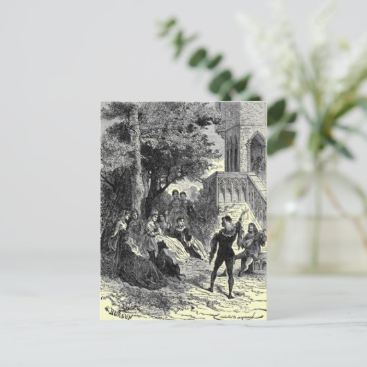 Carte postale médiévale (Debout devant)