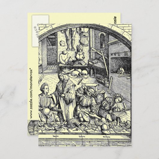 Carte postale médiévale (Devant / Derrière)