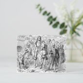 Carte postale médiévale Knight (Debout devant)