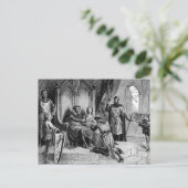 Carte postale médiévale Knight (Debout devant)