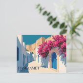 Carte Postale Médina de Hammamet Tunisie (Debout devant)