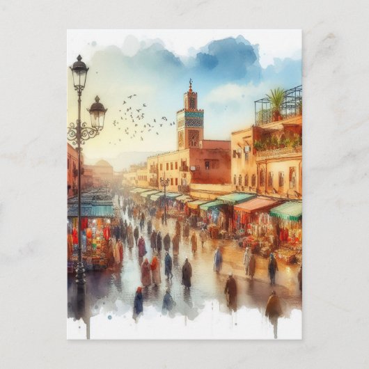 Carte Postale Médina de Marrakech (Devant)